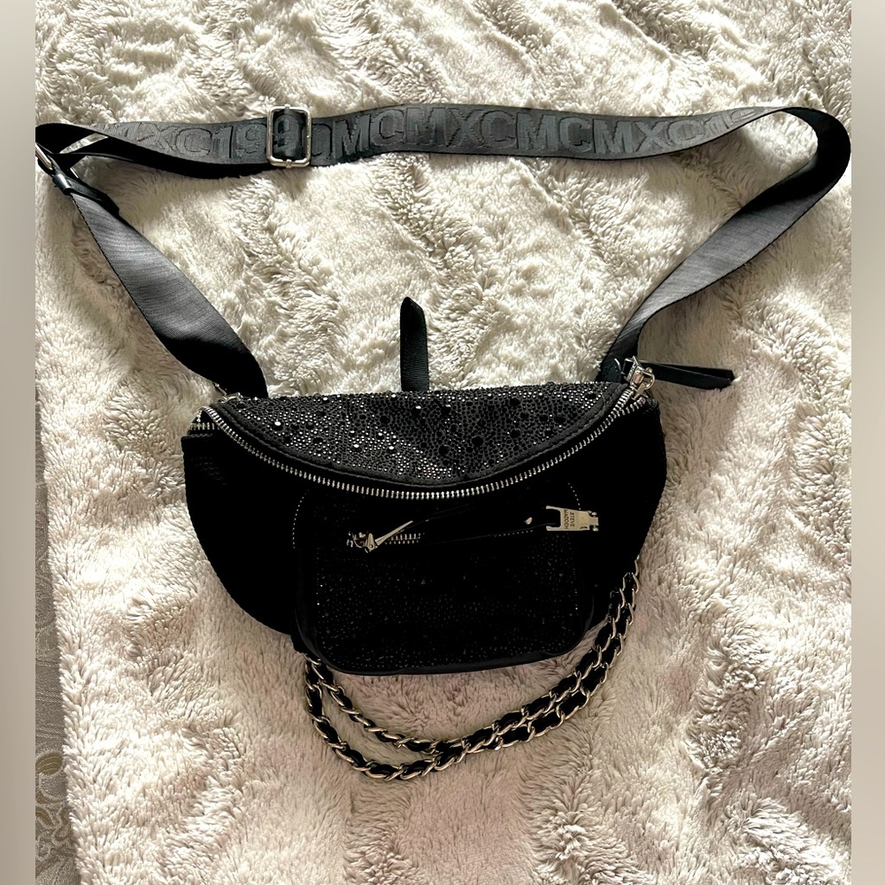 Super cute black rhinestone cross body bag. Like brand new- only used once.